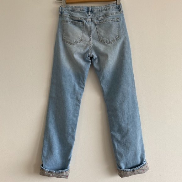 Gap girls size 10 lined straight jeans hearts winter fall - Picture 2 of 5